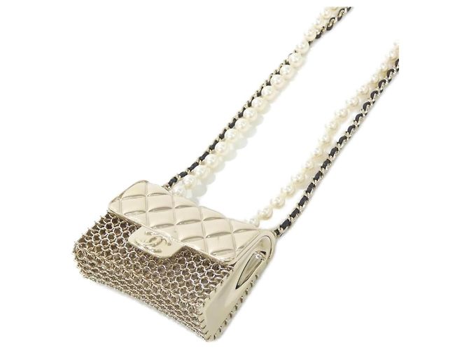 Chanel Imitationsperlen-Halskette