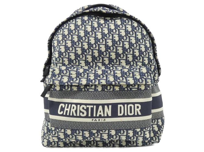 Christian Dior Dior Oblique Canvas Backpack