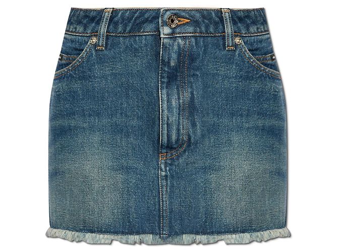 Minigonna in denim blu Dolce & Gabbana
