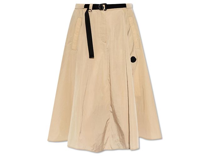 Saia plissada Moncler bege