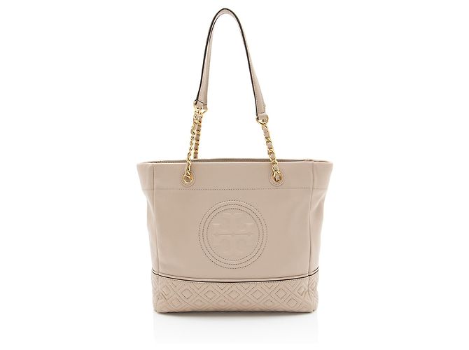 Sac cabas Fleming Chain en cuir Tory Burch