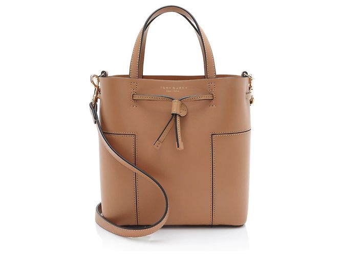 Borsa a Secchiello Piccola Tory Burch Leather Block T