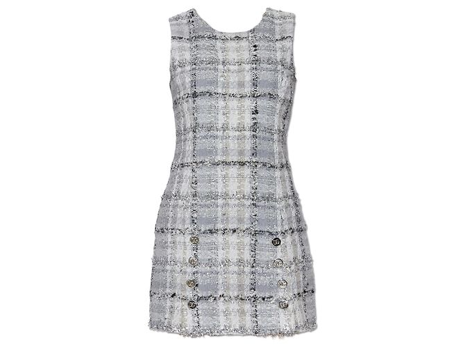 Dolce & Gabbana Ärmelloses Tweed-Kleid