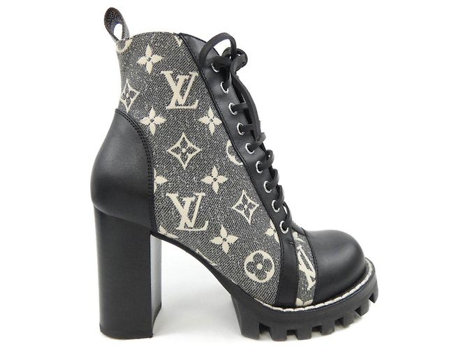 Louis Vuitton Monogram Denim Boots