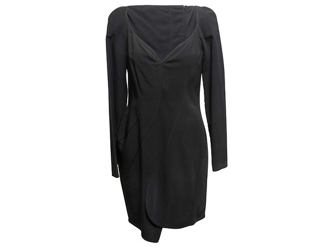 Givenchy Langarmkleid schwarz Größe FR 40