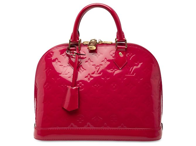 Louis Vuitton Monogram Vernis Alma PM Handtasche rot