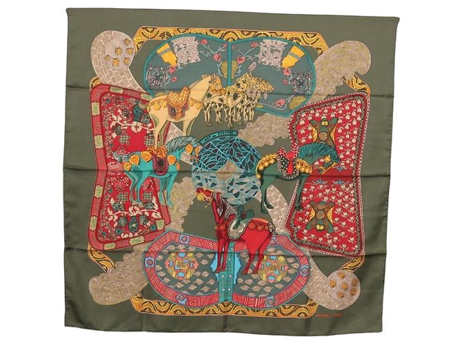 Hermès Hermes Carré 90 Seta multicolor