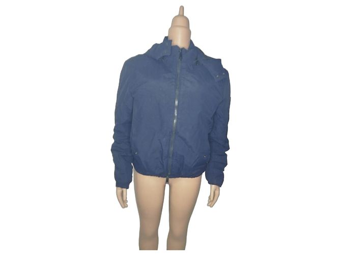 Giacca Armani Jeans Blu con Cappuccio