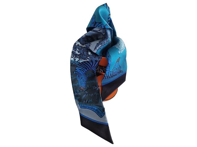 Hermès Twilly "Zèbres" Seidentuch