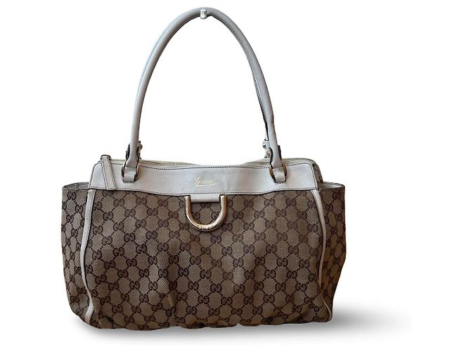 Borsa a tracolla Gucci GG Canvas e pelle