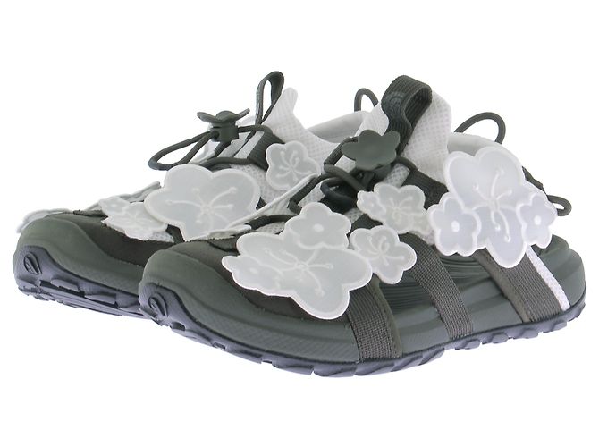 The North Face Baskets kaki à motif fleurs blanches