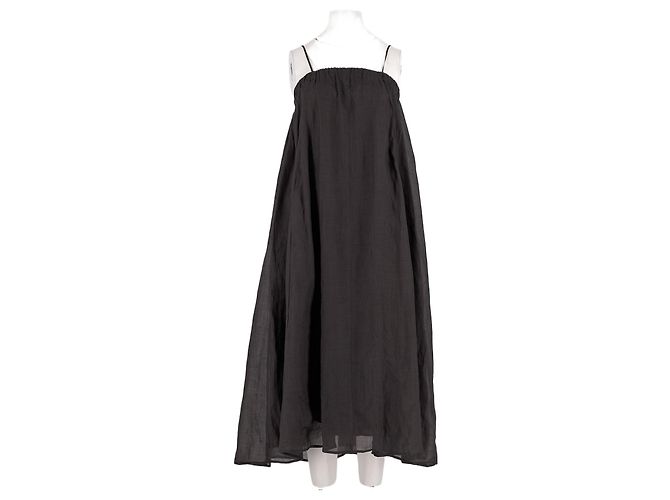 Autre Marque BITE Schwarzes Baumwollkleid Midi