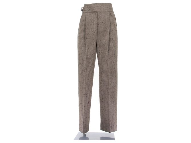Autre Marque Braune Wollhose