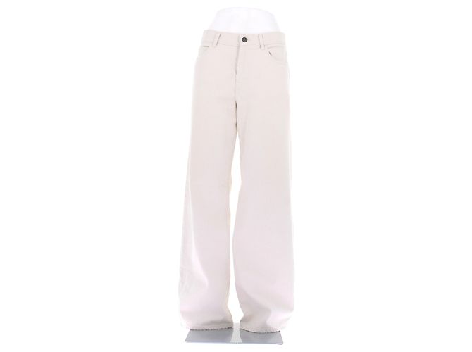 Vaqueros blancos The Row de algodón talla 26