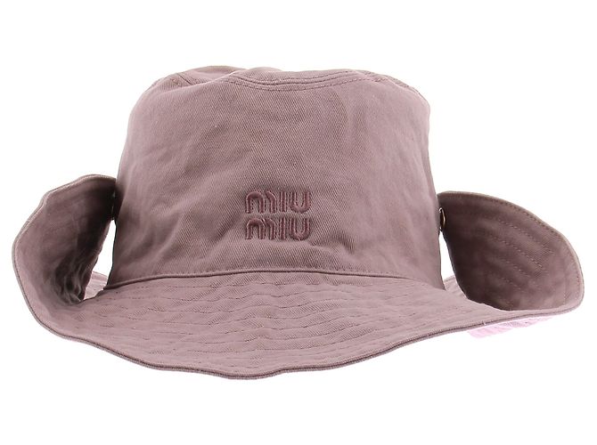 Chapéu Parma Miu Miu Rosa de Algodão