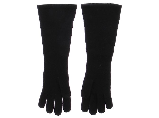 Guantes de algodón negros Totême