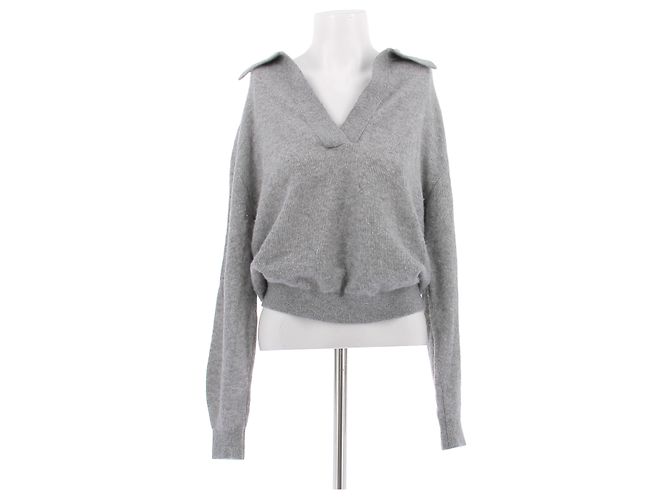 Khaite Pull gris en cachemire