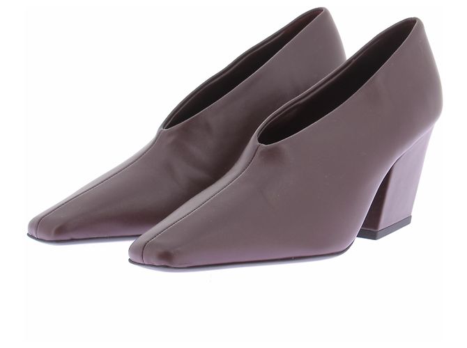 Autre Marque Braune Leder-Pumps