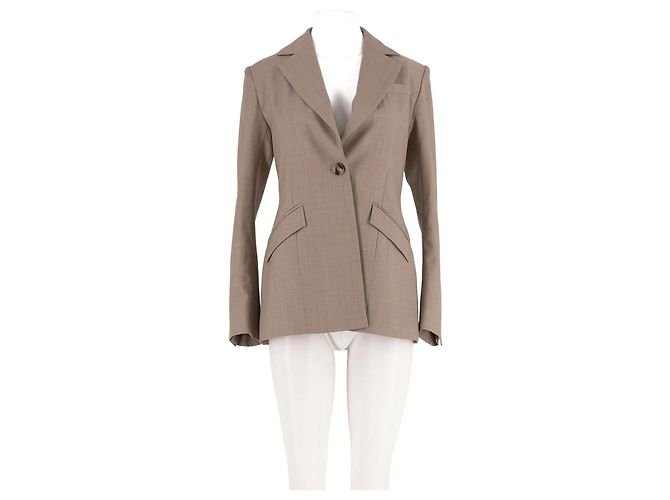 Autre Marque Blazer de lana beige