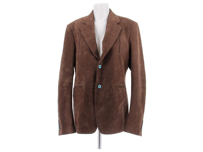 Louis Vuitton Brown Suede Jacket