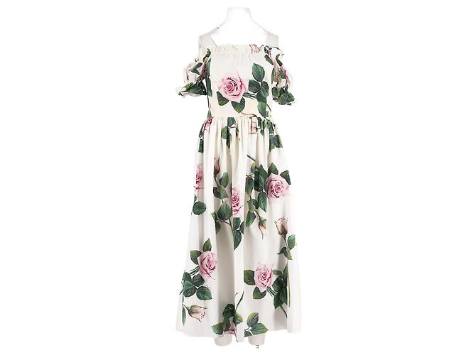 Dolce & Gabbana Vestido de algodão branco