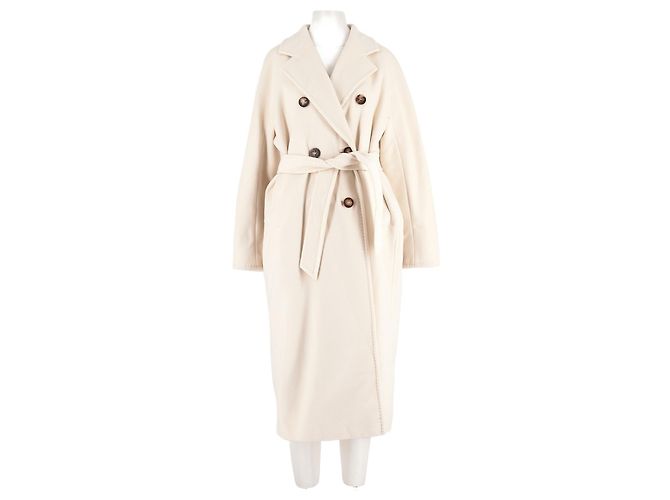 Max Mara Weißer Wollmantel