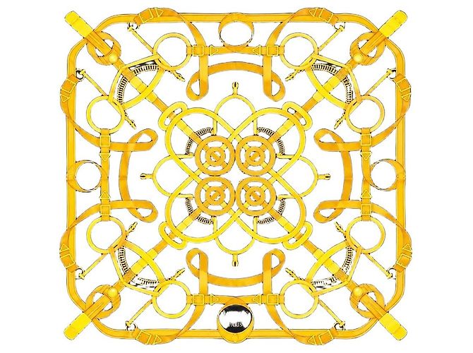 Hermès Pañuelo de seda estampado negro