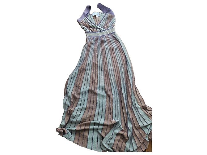 Autre Marque Nenette Milano Plissee Maxikleid