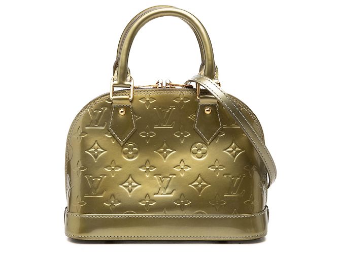 Louis Vuitton Green Monogram Vernis Alma BB
