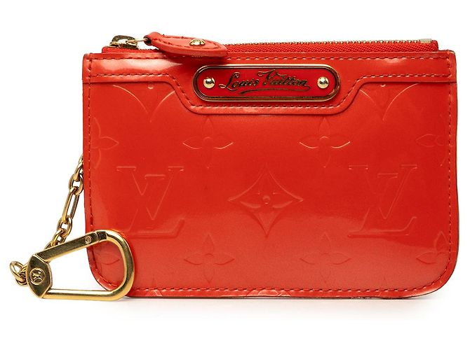 Louis Vuitton Red Monogram Vernis Key Pouch