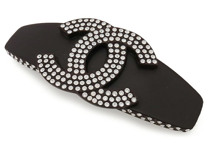 Barrette de Cabelo Chanel Coco Mark Preta