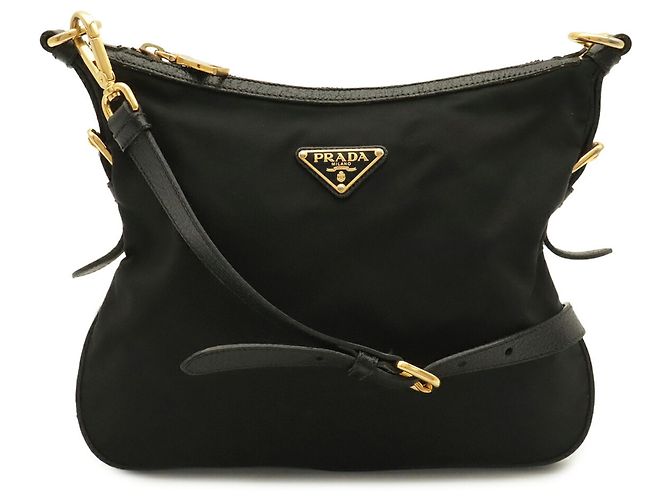 Bolsa de Ombro Prada Triangle em Black