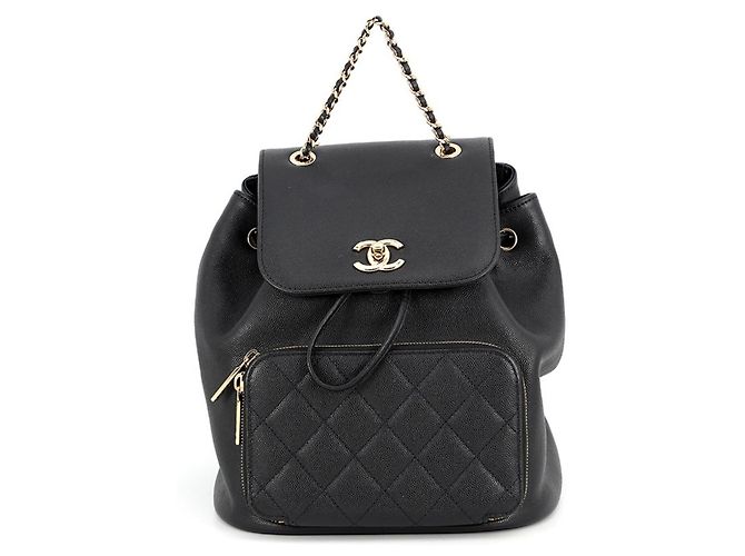 Chanel Matelassé Black Backpack