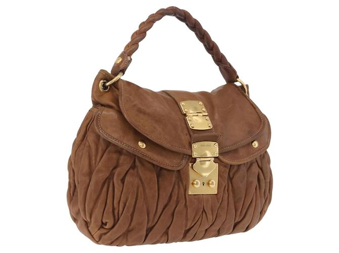 Miu Miu Coffer Convertible Hobo Matelasse Leather Medium