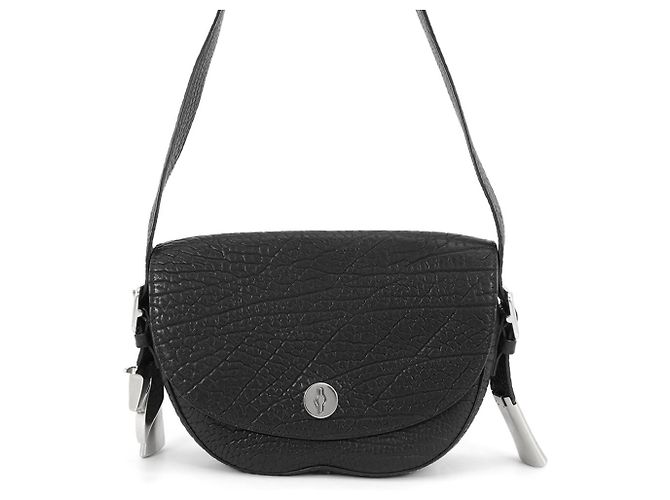 Borsa a tracolla Burberry in pelle nera