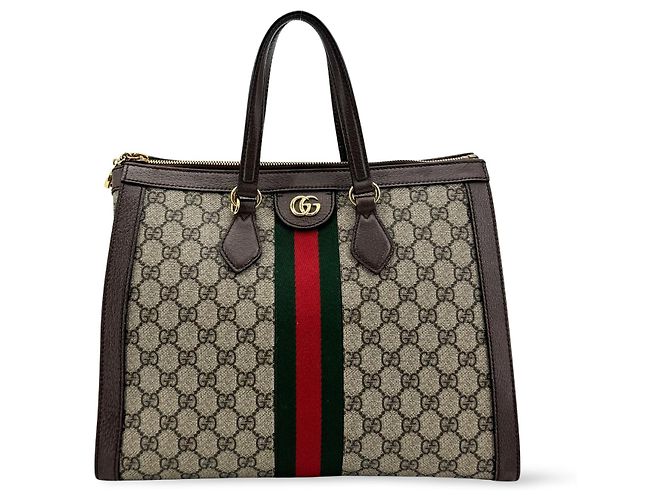 Gucci Ophidia Top Handle GG Coated Canvas Medium