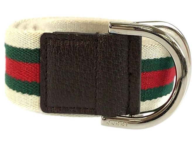 Gucci Sherry Line Double Ring Canvas Belt