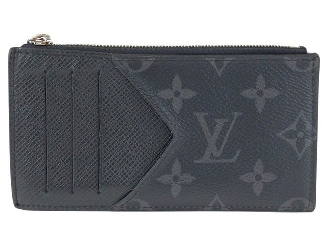Louis Vuitton Monogram Eclipse Taiga Card Coin Case