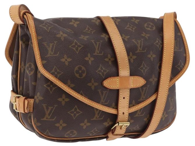 LOUIS VUITTON Monogram Saumur 30 Shoulder Bag M42256 LV