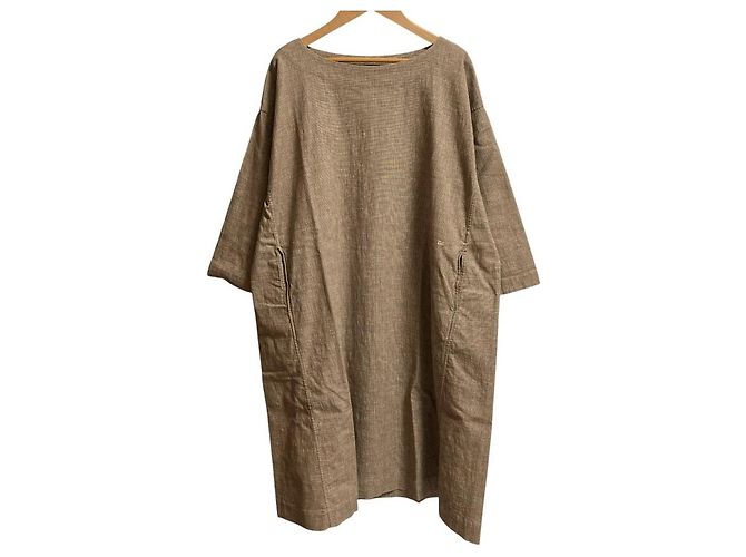 Autre Marque Vestido de tweed de algodão e linho 45R