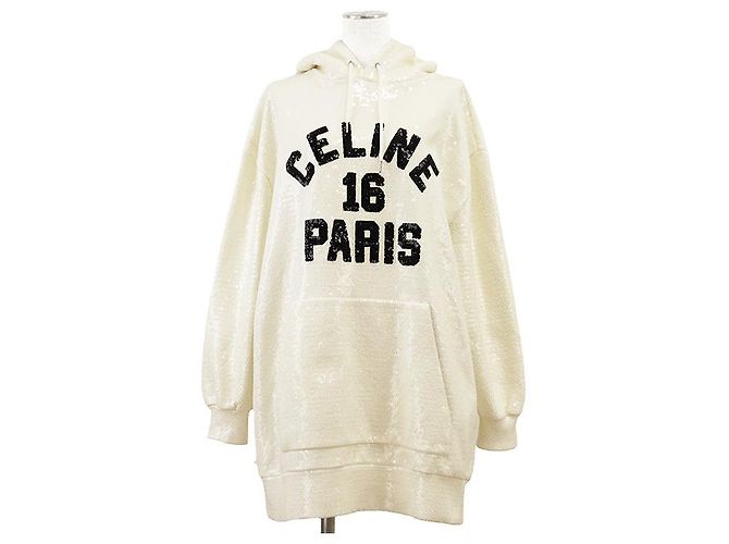 Céline Celine 16 Sweatshirt mit Pailletten-Hoodie