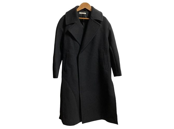 Autre Marque CURRENTAGE Double-Breasted Wool Coat