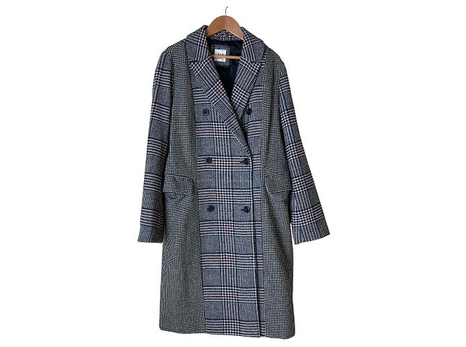 Autre Marque GAP MIXEDPLAID COAT Wool Blend Coat