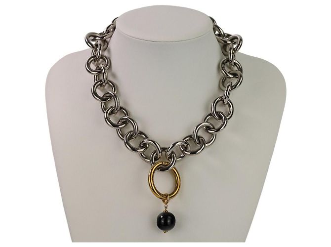 Jil Sander Chunky Spherical Charm Halskette
