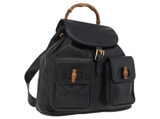 Gucci Vintage Bamboo Leather Medium