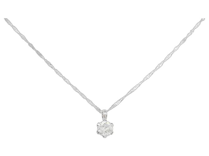 Autre Marque Collana in oro bianco Au750 e diamanti