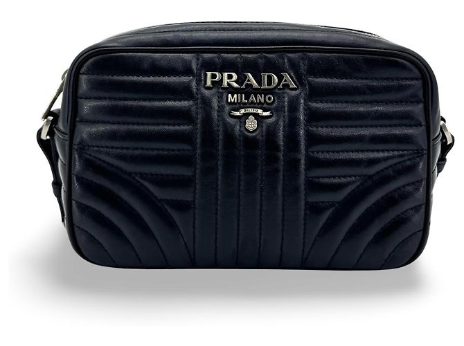 Prada Camera Diagramme Quilted Leather Small