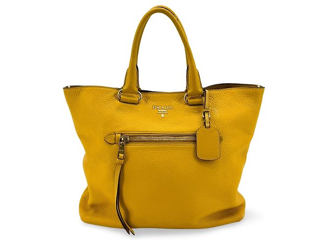 Prada Convertible Tote Leder mit Fronttasche Large