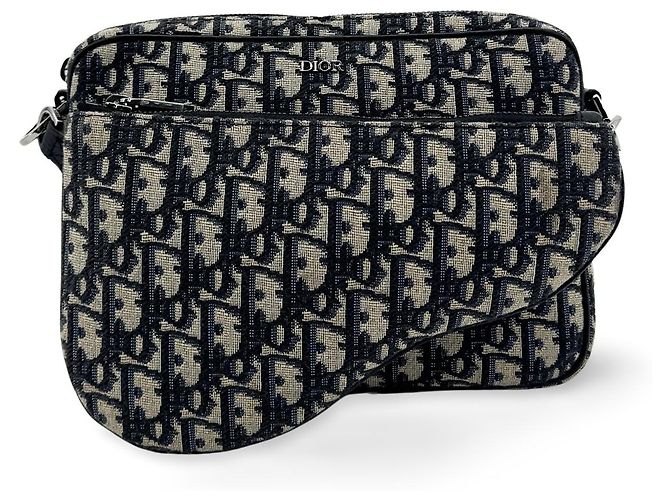 Christian Dior Saddle Tripple Oblique Canvas medium