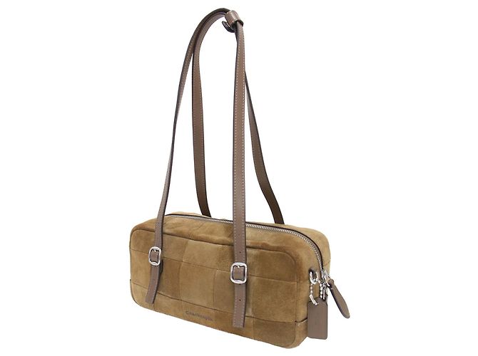 Sac Boston COACH en cuir marron